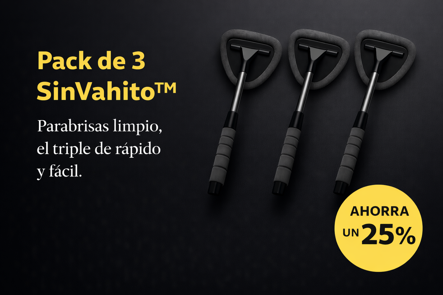 SinVahito™ 360 Parabrisas limpio, visión total, sin vaho, sin drama.